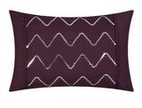 Jacky Purple Full/Queen 4pc Comforter Set