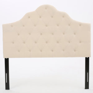 Marlen Beige Fabric Queen/ Full Headboard Noble House