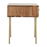 Sagebrook Home Contemporary Wood, 18x20" Side Table, Brown 17397 Brown Mango Wood