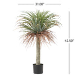 Suches 3.5' x 2.5' Artificial Yucca Plant, Green Noble House