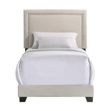 Intercon Zion Modern Upholstered Twin Bed UB-BR-ZONTWN-FOG-C UB-BR-ZONTWN-FOG-C