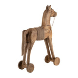 Sagebrook Home Contemporary Wood, 27"h Horse, Brown 17671 Brown Wood