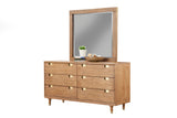 Alpine Furniture Easton Dresser Mirror 2088-06 Sand Mahogany Solids & Veneer 40 x 2 x 37