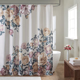 Madison Park Charisma Shabby Chic 100% Cotton Shower Curtain Ivory 72"W x 72"L MP70-7696