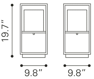 Zuo Modern Yves Steel Modern Commercial Grade Table Lamp Gold, Black Steel