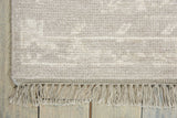 Nourison Elan ELN03 Vintage Handmade Knotted Indoor only Area Rug Silver 5'6" x 8' 99446377791