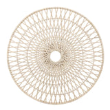 Sagebrook Home Contemporary Wicker, 36", Round Wall Accent, Natural 16199 White Bamboo Wood