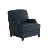 Fusion 01-02-C Transitional Accent Chair 01-02-C Theron Indigo Accent Chair