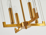 Bethel Bronze Chandelier in Metal & Acrylic