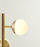 Bethel Brass Table Lamp in Metal & Glass