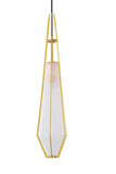 Bethel Gold Pendant in Aluminum & Glass