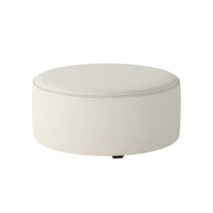 Fusion 140-C Transitional Cocktail Ottoman 140-C Sugarshack Glacier 39" Round Cocktail Ottoman