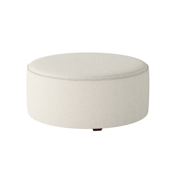 Fusion 140-C Transitional Cocktail Ottoman 140-C Sugarshack Glacier 39" Round Cocktail Ottoman