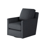 Fusion 21-02G-C Transitional Swivel Glider Chair 21-02G-C Truth or Dare Navy Swivel Glider