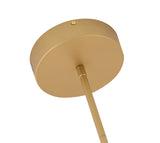 Bethel Gold LED Chandelier in Metal & Silicone