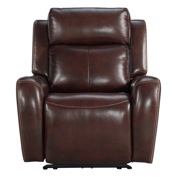 Intercon Wainwright Contemporary Dual-Power Recliner | Reddish Brown WW-RC-140DPR-RBN-C WW-RC-140DPR-RBN-C