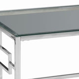 Sagebrook Home Glam Silver Metal/glass Cocktail Table, Kd 12804-06 Silver Metal