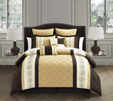 Livingston Comforter Set King Size – 8 Piece – Gold