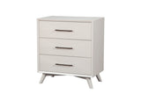 Alpine Furniture Tranquility Small Chest, White 1867-04 White Mahogany Solids & Veneer 30 x 18 x 34