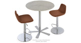 Daisy Bar Counter Set: Daisy Bar Table and Two Pera Piston Chair Wool