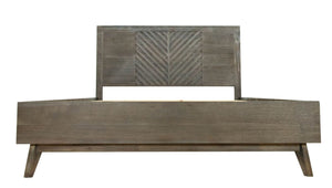 VIG Furniture Modrest Daisy Mid-Century Dark Acacia Bed VGWDKYOTO-BED