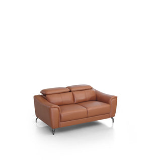 VIG Furniture Divani Casa Danis - Modern Cognac Leather Brown Loveseat VGBNS-1803-BRN-L