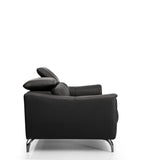 VIG Furniture Divani Casa Danis - Modern Black Leather Sofa VGBNS-1803-BLK-S