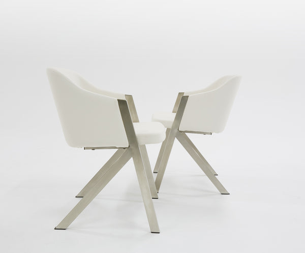 VIG Furniture Modrest Darcy Modern White Leatherette Dining Chair (Set of 2) VGEWF3202BF-WHT