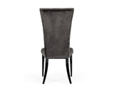 VIG Furniture Modrest Darley - Modern Grey Velvet Dining Chair Set of 2 VGZAY623-GRY