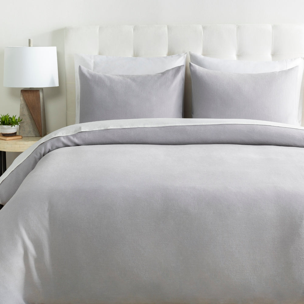 Dawson DAW-2002 Traditional Linen Bedding DAW2002-ES Light Gray 100% Linen 26"W x 26"L