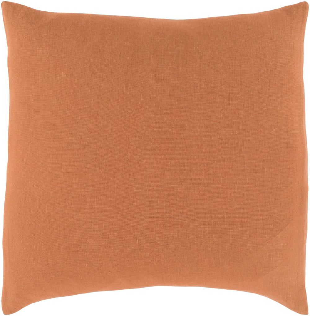 Dawson DAW-2003 Traditional Linen Bedding DAW2003-ES Burnt Orange 100% Linen 26"W x 26"L