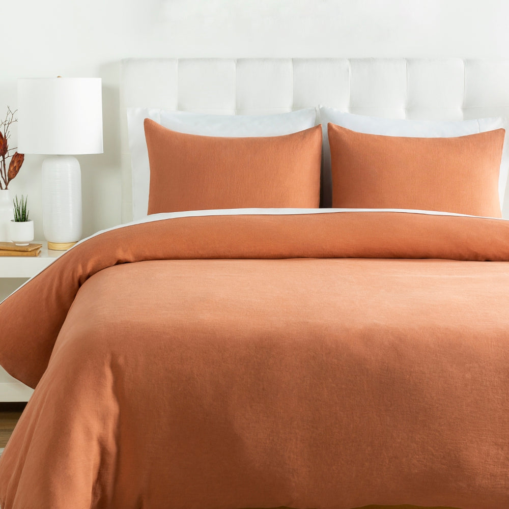 Dawson DAW-2003 Traditional Linen Bedding DAW2003-ES Burnt Orange 100% Linen 26"W x 26"L