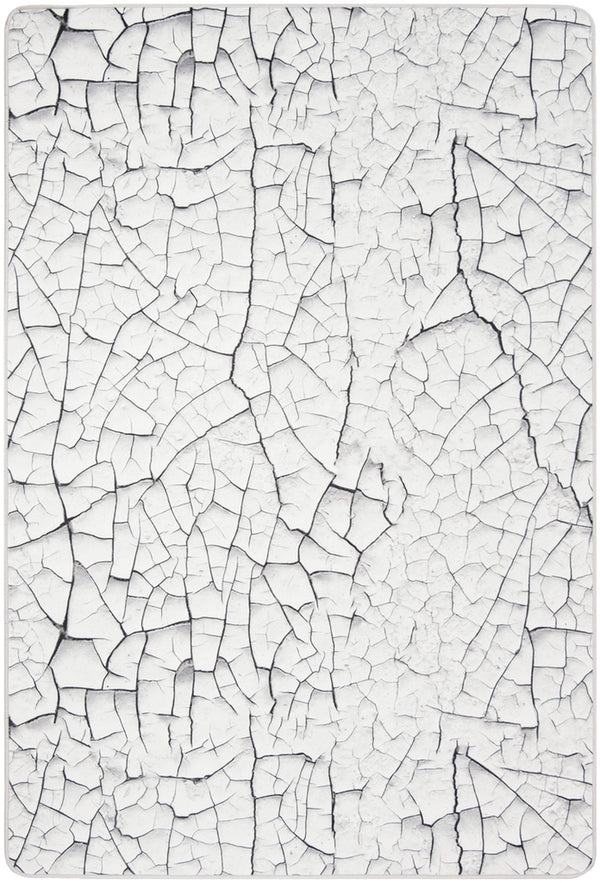 Daytona 100  Power Loomed Polyester Pile Rug Light Grey / Charcoal