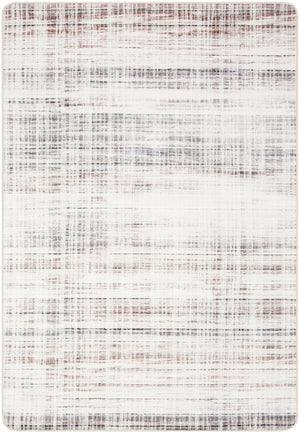 Daytona 113  Power Loomed Polyester Pile Rug Ivory / Grey