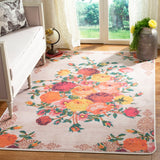 Daytona 115  Power Loomed Polyester Pile Rug Cream / Orange