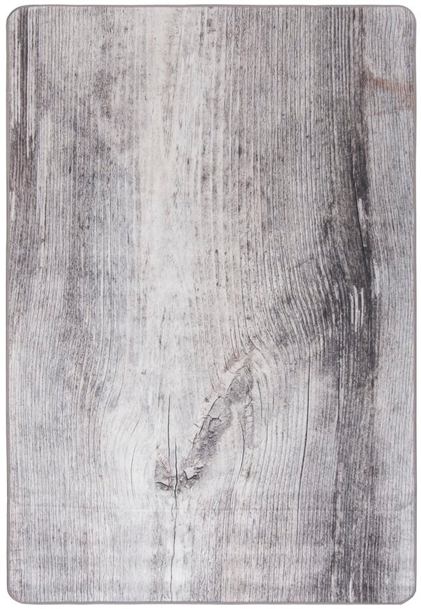 Daytona 116  Power Loomed Polyester Pile Rug Ivory / Grey