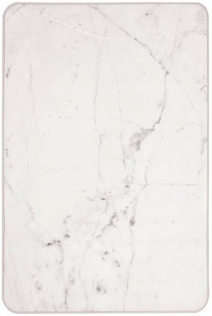 Daytona 122  Power Loomed Polyester Pile Rug Ivory / Grey