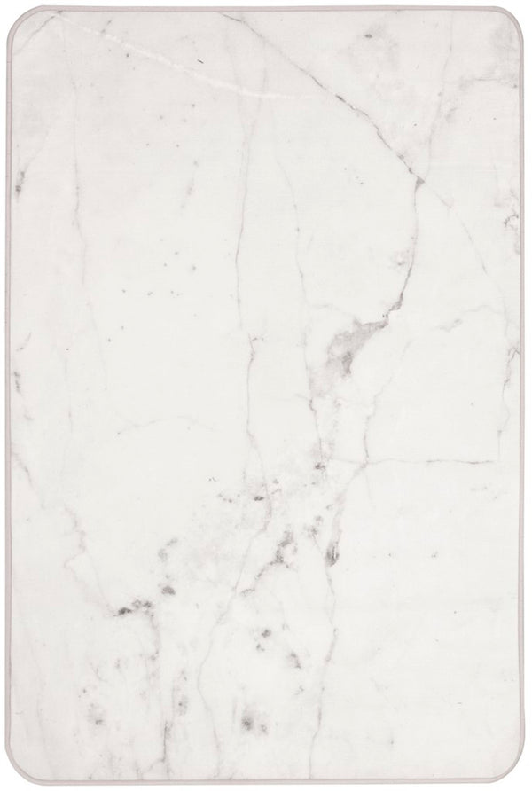 Daytona 122  Power Loomed Polyester Pile Rug Ivory / Grey