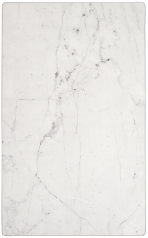 Daytona 122  Power Loomed Polyester Pile Rug Ivory / Grey