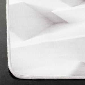 Daytona 123  Power Loomed Polyester Pile Rug Ivory / Grey