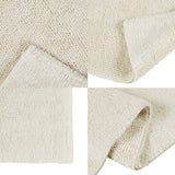 Beautyrest Plume Transitional Feather Touch Reversible Bath Rug Ivory 24x72" BR72-3878