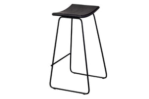 Porter Designs Yuki Solid Mango Wood Seat Contemporary Bar Stool Black 07-108-11-8654-1