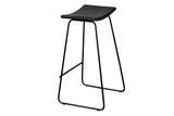 Porter Designs Yuki Solid Mango Wood Seat Contemporary Bar Stool Black 07-108-11-8654-1