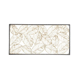 Paper Cloaked Leaves Transitional Metal Wall Decor