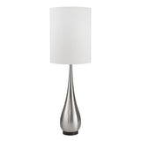 Sagebrook Home Transitional Metal 33" Teardrop Table Lamp,silver 50348 Silver Metal