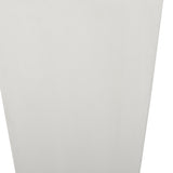 Ella Outdoor Modern Medium Cast Stone Planters, White Noble House