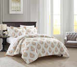 Chic Home Amelia Bed In a Bag Duvet Set Taupe Twin X-Long