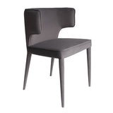 VIG Furniture Modrest Lucero - Modern Grey Velvet Arm Dining Chair VGYF-DC1021-GV