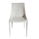 VIG Furniture Modrest Halo - Modern Ivory Saddle Leather Dining Chair Set of 2 VGYF-DC1113-I