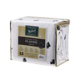 Woolrich Flannel Lodge/Cabin 100% Cotton Flannel Printed Sheet Set Black/White Scottie Dogs King: 108"Wx102"L/78"Wx80"L+14"D/20"Wx40"L(2) WR20-3315